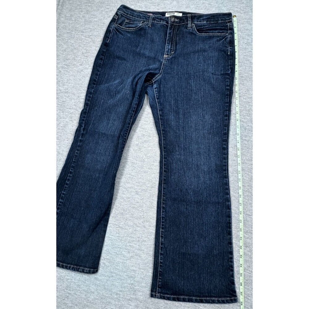 Jeanstar Premium Denim Elle Jeans Womens Size 16P Dark Blue Mid Rise Average - Picture 13 of 13